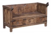 INDONESIAN HARDWOOD HALL BENCH