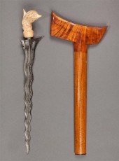Indonesian meteor iron wavy-bl
