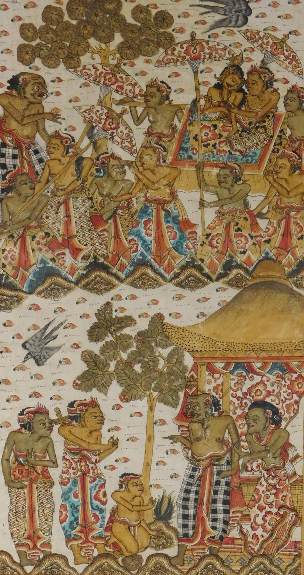 INDONESIAN TEXTILE FRAMED,
