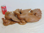 INDONESIAN WOOD CARVING, BIRDS