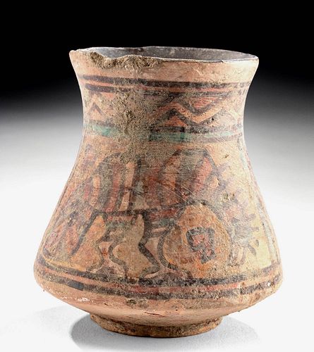 INDUS VALLEY POLYCHROME JAR W/