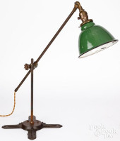 INDUSTRIAL DESK LAMP, 20TH C.<