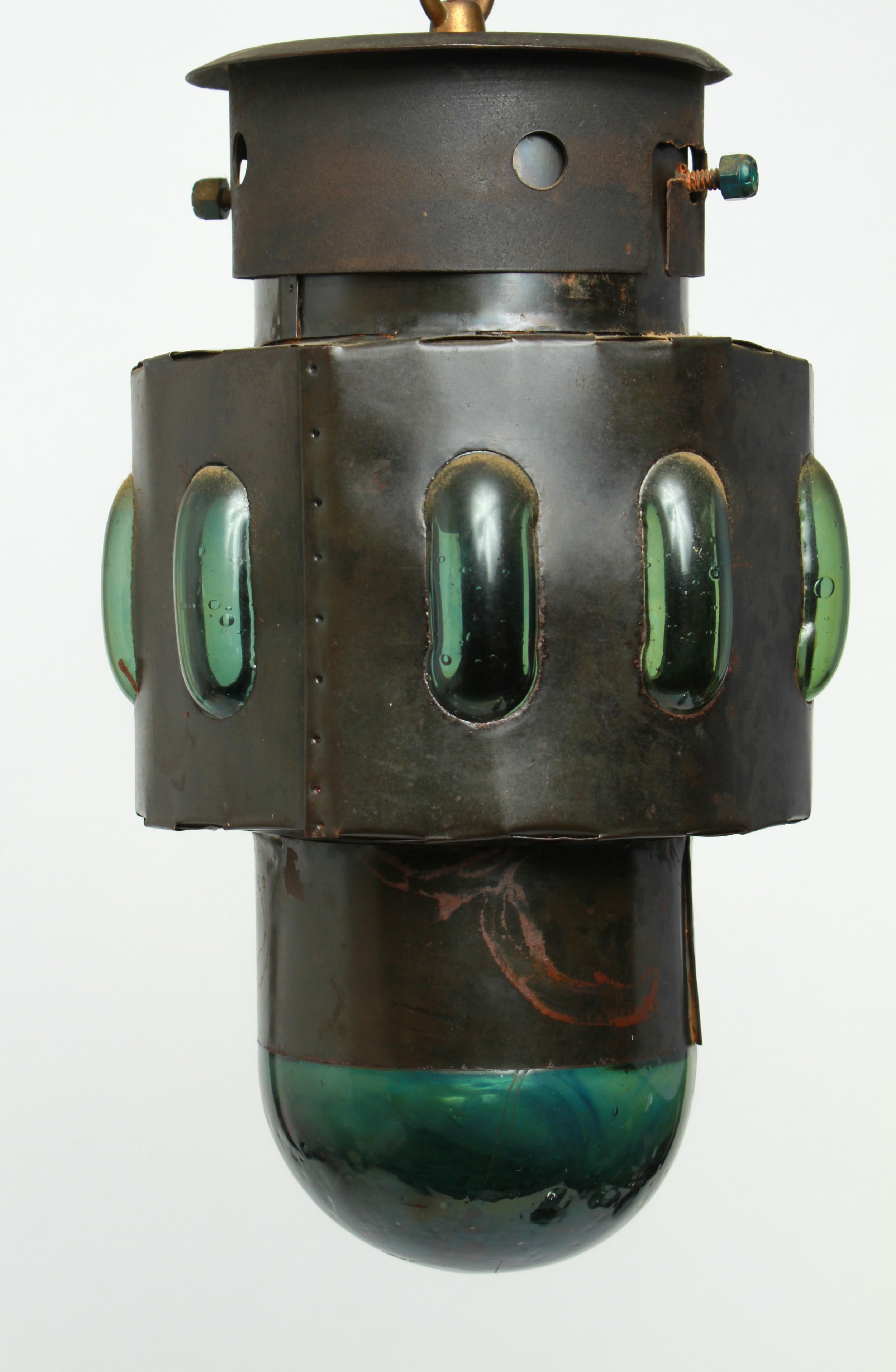 INDUSTRIAL GREEN GLASS & TIN