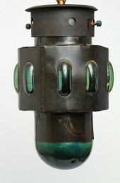 INDUSTRIAL GREEN GLASS & TIN H