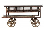 INDUSTRIAL IRON FLOWER CARTInd