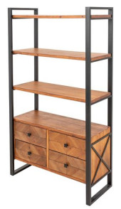 INDUSTRIAL LOFT STYLE BOOKCASE