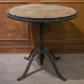 INDUSTRIAL METAL BASE ROUND DI