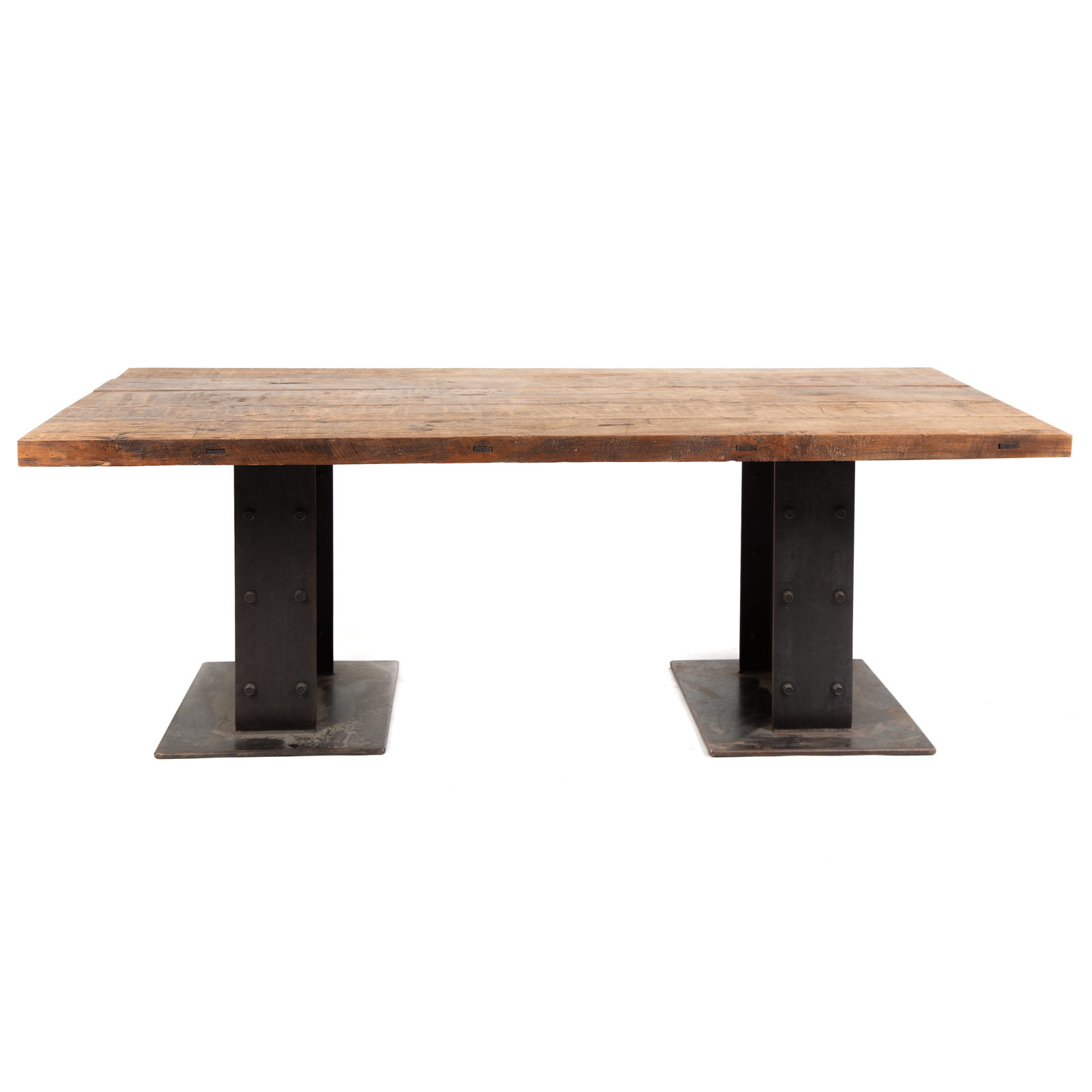 INDUSTRIAL STEEL & RUSTIC WOOD DESK