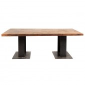 INDUSTRIAL STEEL & RUSTIC WOOD