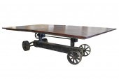 INDUSTRIAL-STYLE WOOD AND IRON