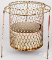 INDUSTRIAL WIRE WASTE BASKET,