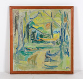 INGER MILLER (DK 20TH C) ABSTR