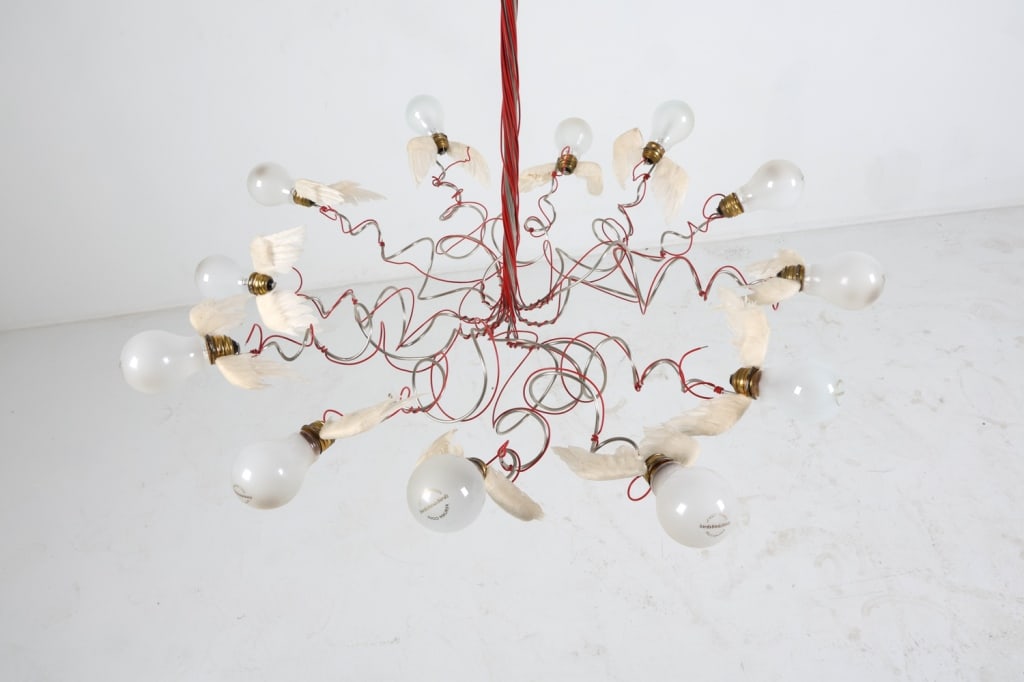 INGO MAURER 'BIRDIE' CHANDELIER