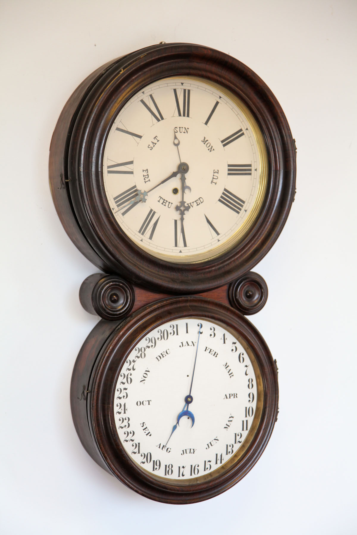 INGRAHAM CALENDAR CLOCK. 