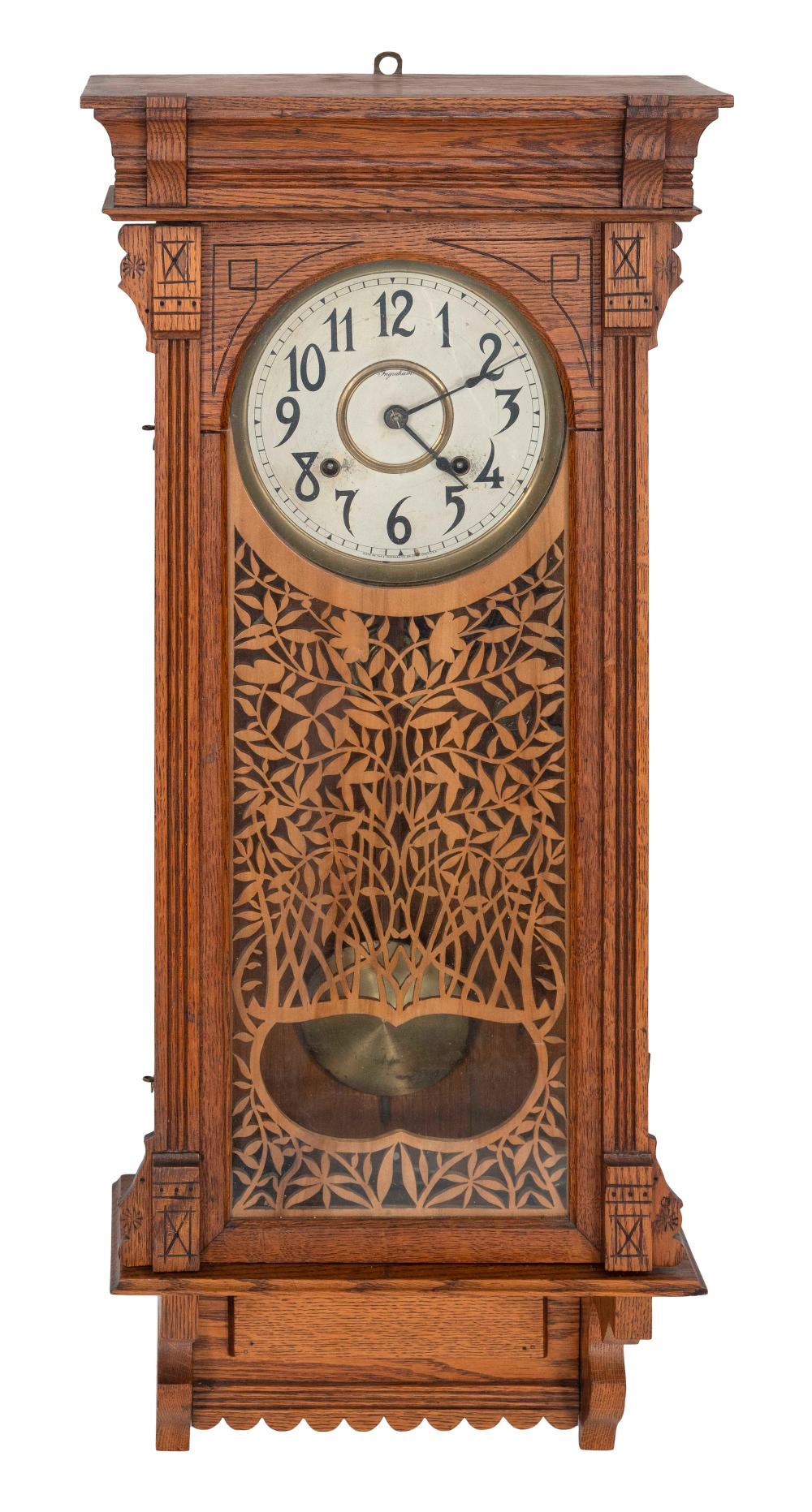 INGRAHAM WALL CLOCK EARLY 20TH