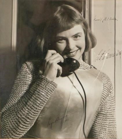 INGRID BERGMAN SIGNED