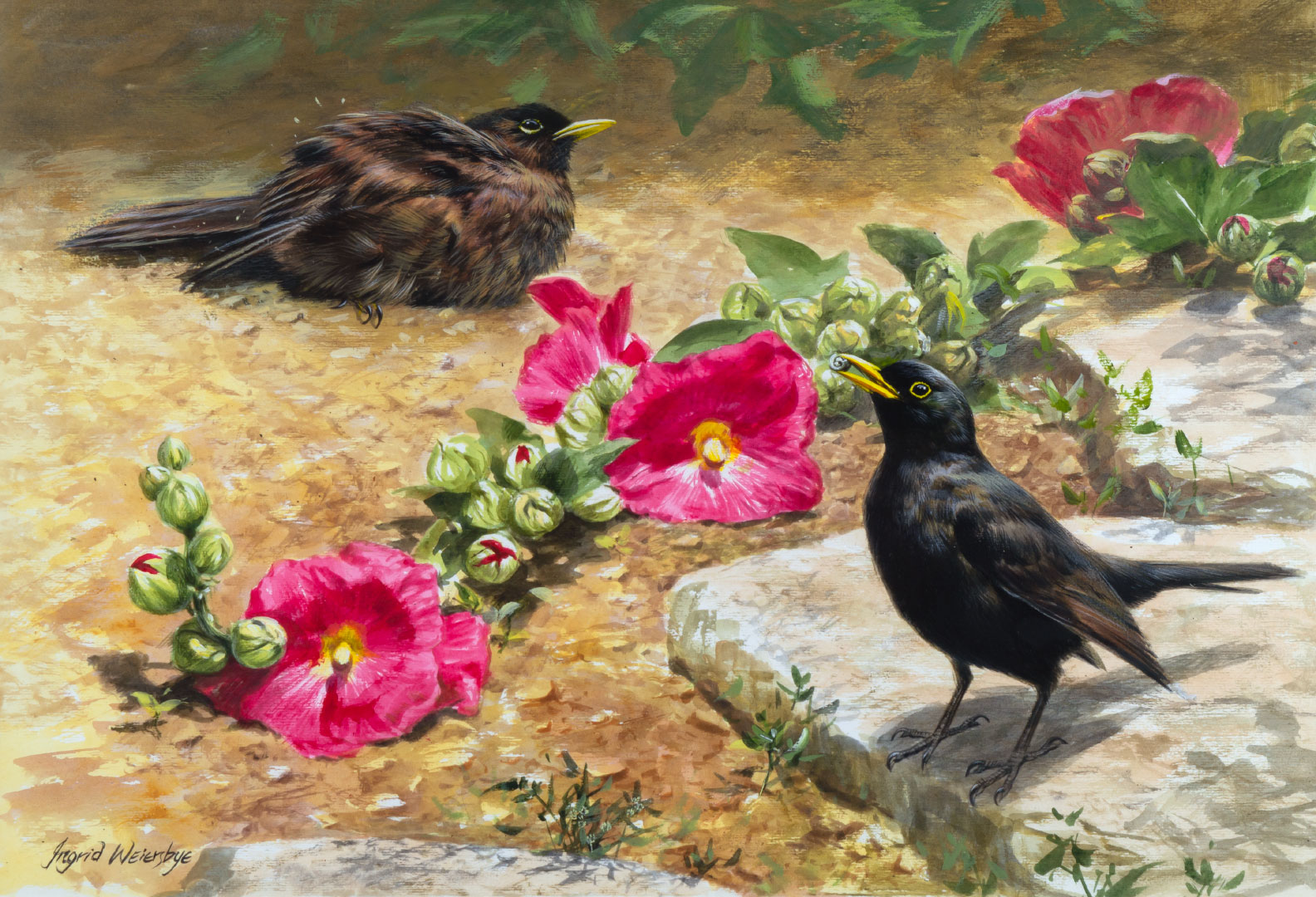 INGRID WEIERSBYE (1954-), BLACKBIRD