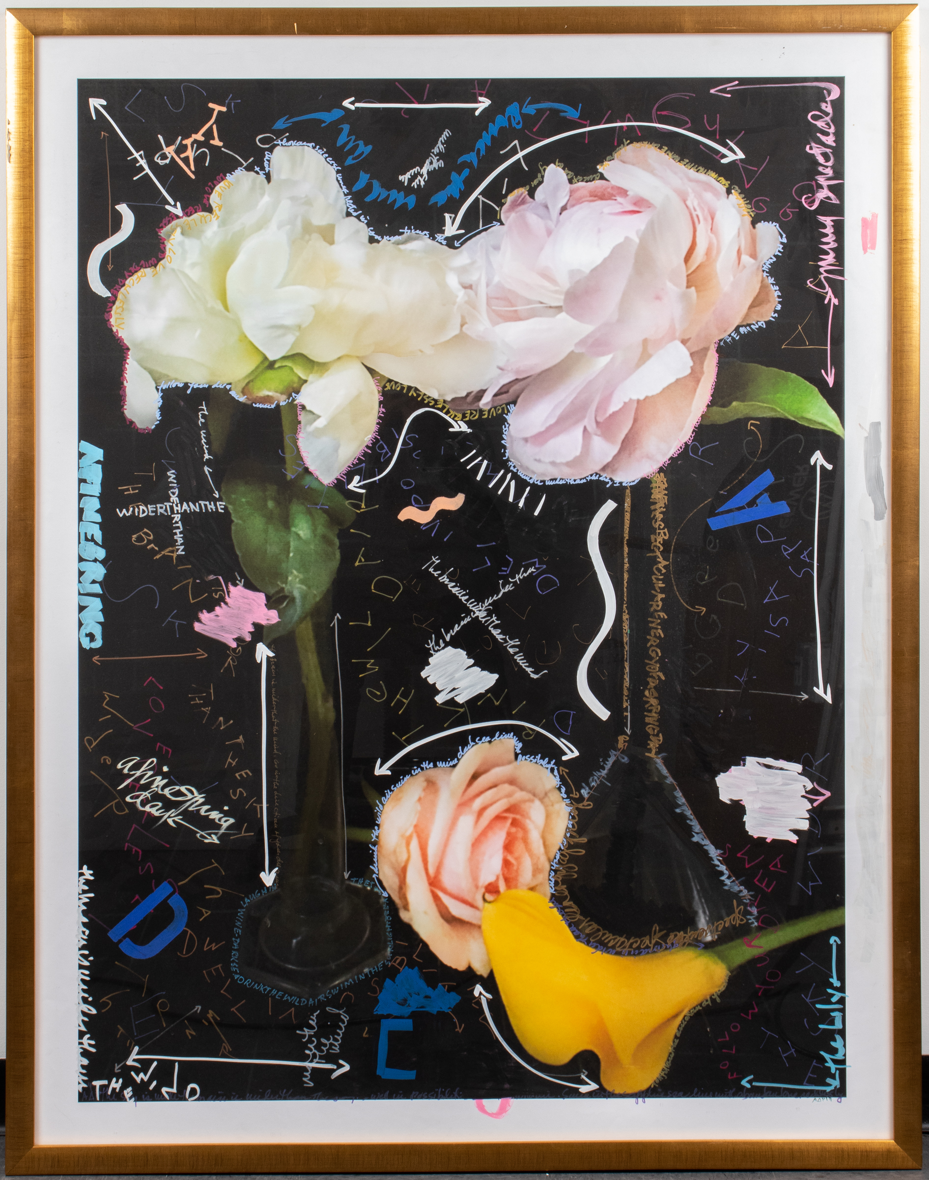 INITIAL SIGNED LARGE CONTEMPORARY