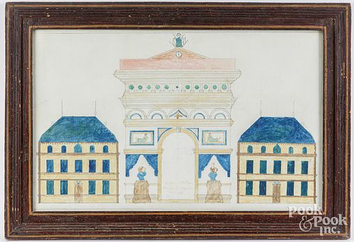INK AND WATERCOLOR ARCHITECTURAL