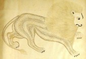 INK CALLIGRAPHY, 19TH C., STAN