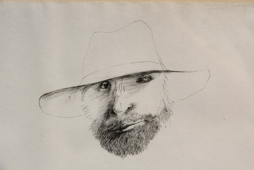 INK DRAWING-by Leonard Baskin