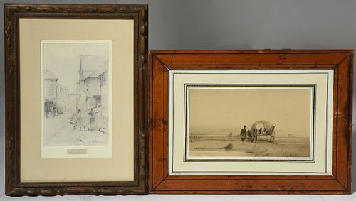 INK DRAWING BY THEODORE GUDIN