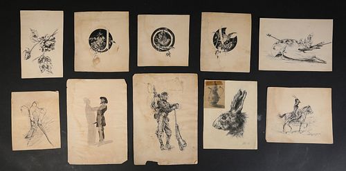 INK DRAWINGS FROM THE COLLECTION OF