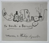 INK ON PAPER, GREETING CARD, "