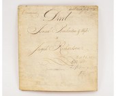 Ink on vellum counterpart deed