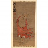 INK SCROLL PAINTING OF A LUOHA