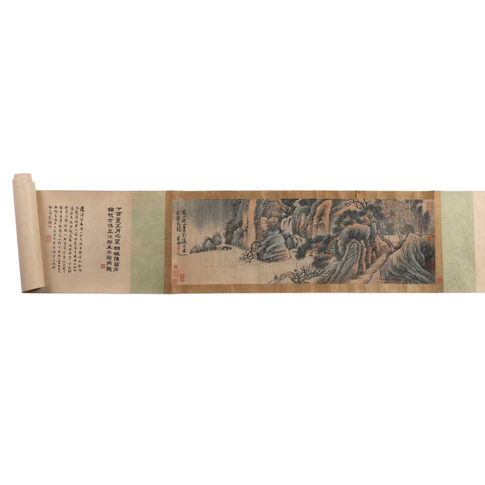 INK SCROLL PAINTING WITH