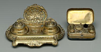 Ink stand and traveling writing