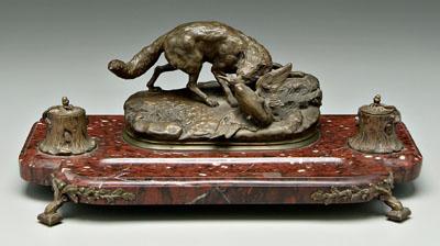 Ink stand with bronze after