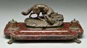 Ink stand with bronze after Le
