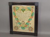 INK & WATERCOLOR FRAKTUR ATTRI