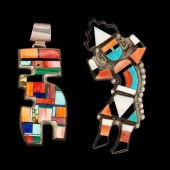 INLAID ALVIN YELLOWHORSE PENDA