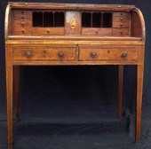 Inlaid and banded mahogany Hep