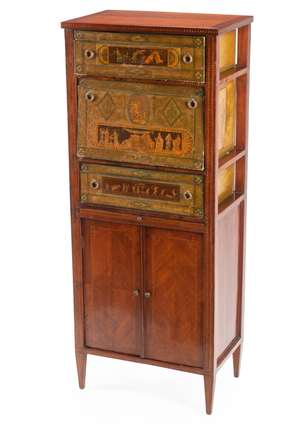 INLAID AND POLYCHROME-PAINTED