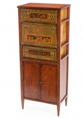 INLAID AND POLYCHROME-PAINTED