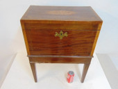 INLAID ANTIQUE MAHOGANY CELLAR