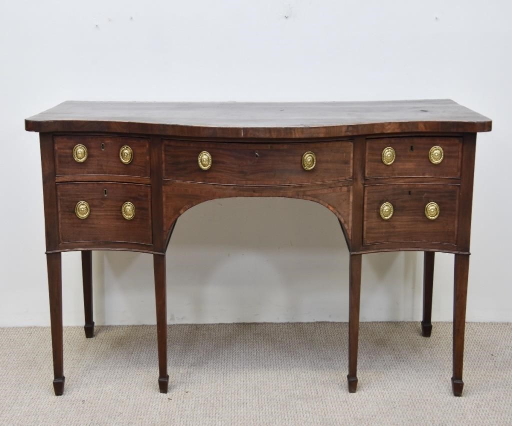 Inlaid banded mahogany English