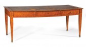 INLAID BIRCH FIGURED LIBRARY T