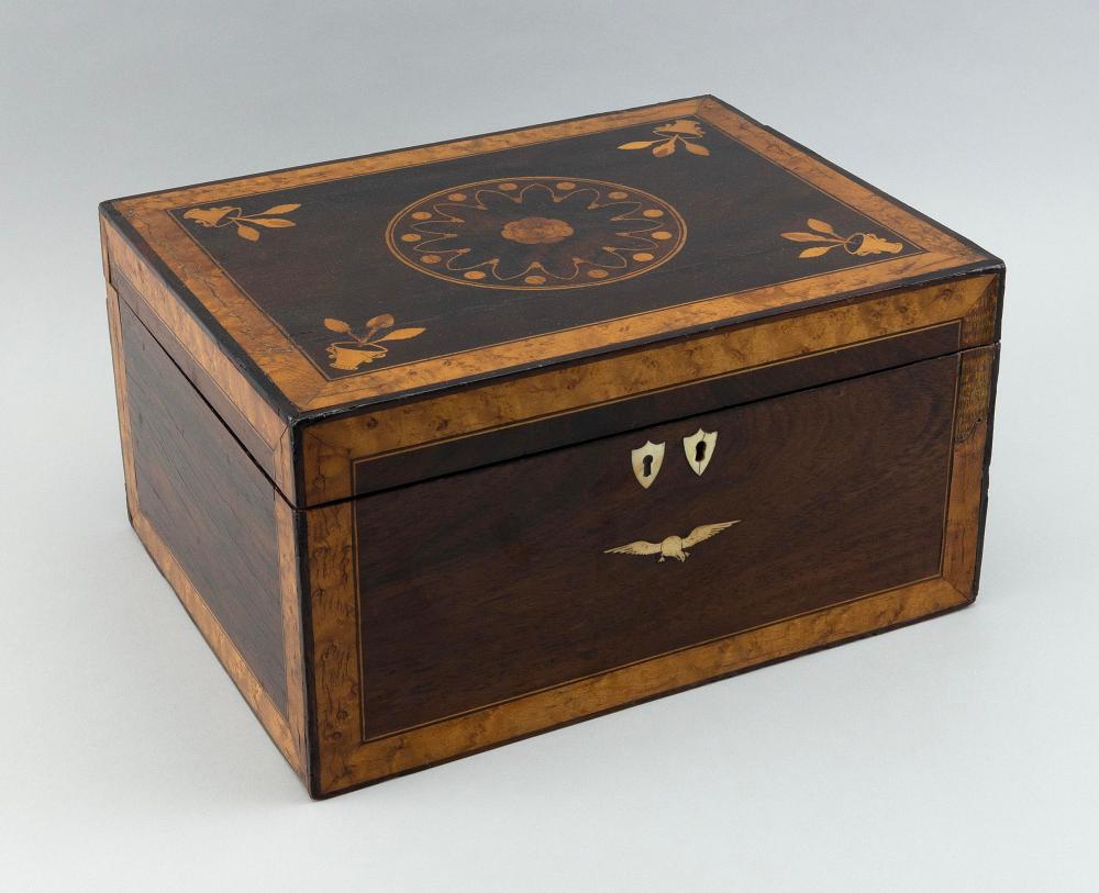 INLAID BOX, POSSIBLY SAILOR-MADE