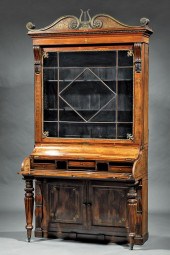 INLAID BRONZE-MOUNTED ROSEWOOD