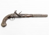 INLAID CAUCASIAN FLINTLOCK PIS