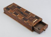 INLAID CRIBBAGE BOARD GAME BOX