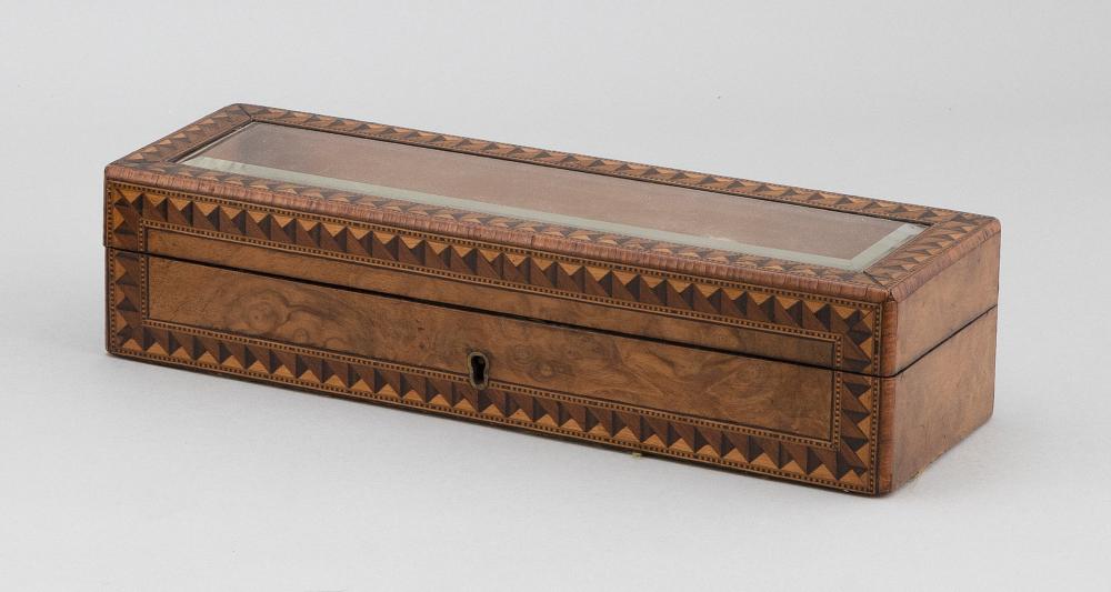 INLAID CURIO BOX LATE 19TH