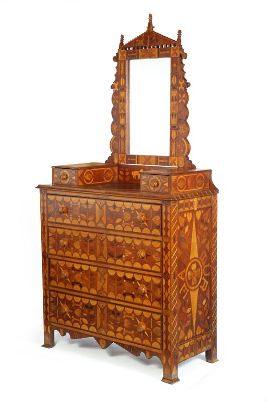 INLAID DRESSER.  American  late