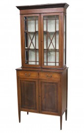 INLAID ENGLISH EDWARDIAN BOOKC