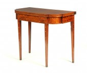 INLAID FEDERAL CARD TABLE.  Po